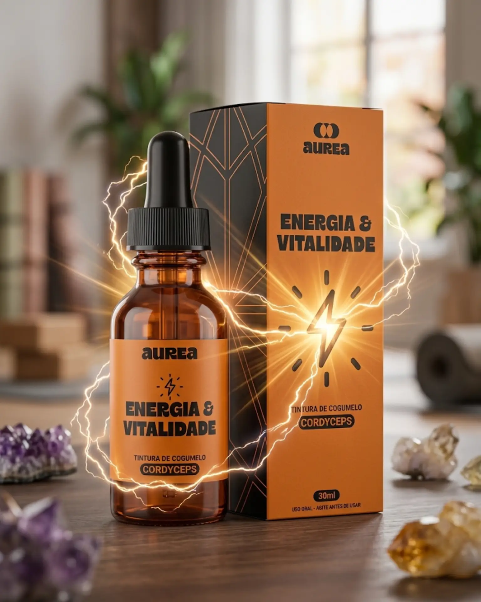 EXTRATO DE COGUMELO CORDYCEPS MILITARIS 30ML | ENERGIA & VITALIDADE