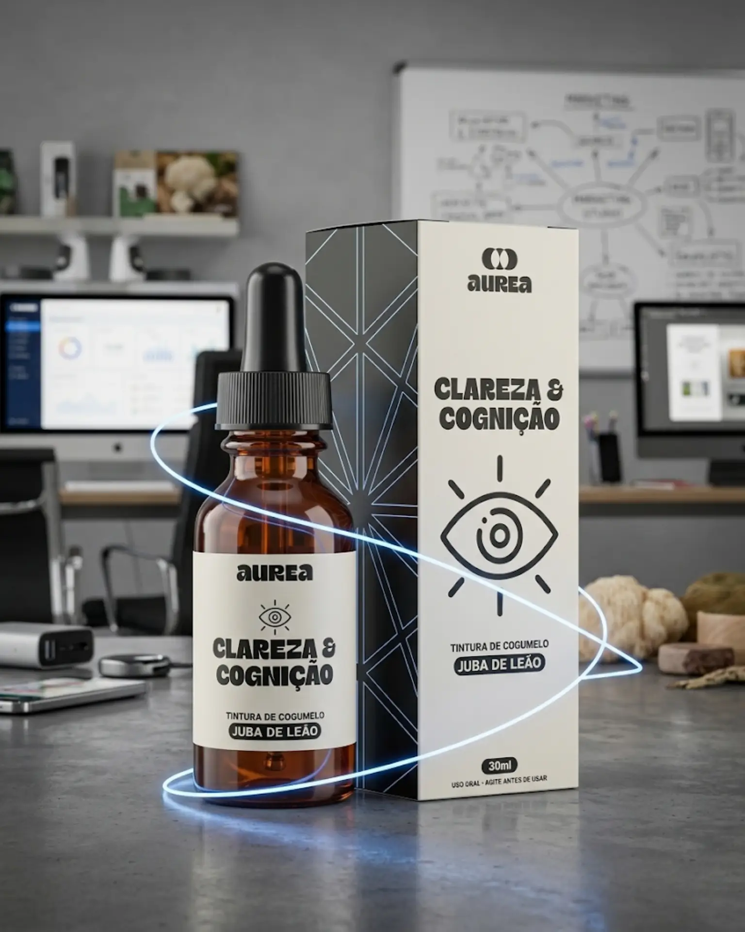 EXTRATO DE COGUMELO JUBA DE LEÃO 30ML | CLAREZA & COGNIÇÃO